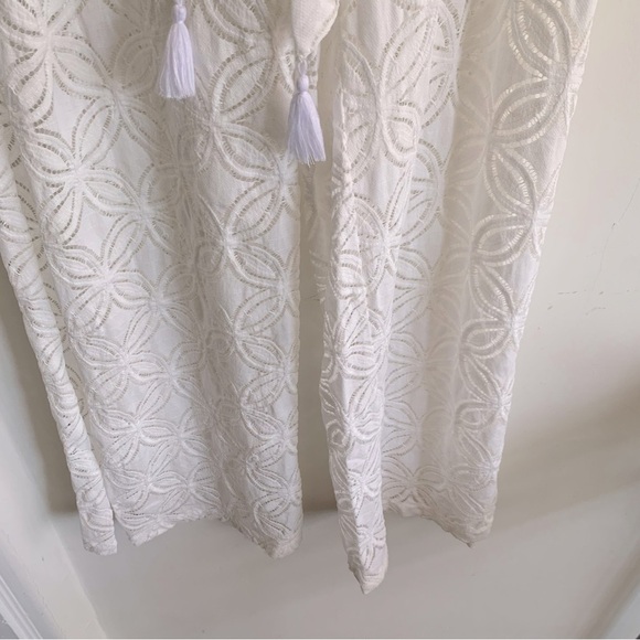 TRINA TURK WHITE CROCHET PANTS - Picture 6 of 13